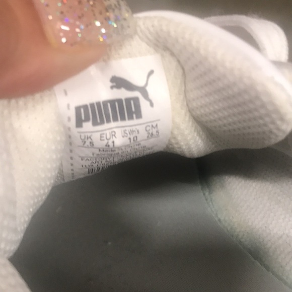 PUMA White Leather Classics w/animal print details - Picture 9 of 9